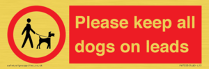 Please keep all dogs on leads
